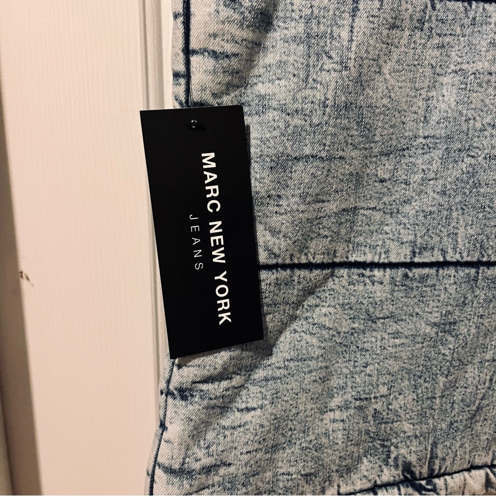Marc New York Jeans Quilted Puffer Vest – Light Wash Denim Look – NWT - Picture 8 of 9